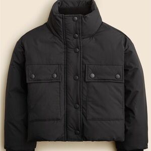 JCREW cuts girls XL puffer crop jacket